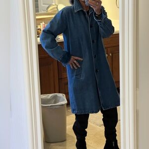 Rare mid-length denim coat EUC